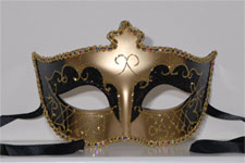 Venetian Mask - Classic Ball Mask - Gold