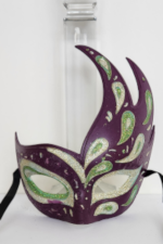 Venetian Mask - Classical Ray Mask - Purple/Green