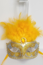Venetian Mask - Brazilian Princess - Yellow