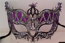 Venetian Mask - Crown Jewels - Purple
