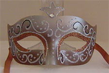 Venetian Mask - Celebrazione Ragazza - Brown