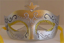 Venetian Mask - Celebrazione Ragazza - Gold