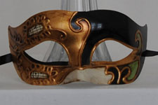 Venetian Mask - Corsara - Black