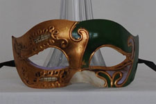 Venetian Mask - Corsara - Green