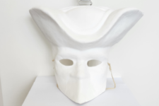 Venetian Mask - Bauta Capitano Blank